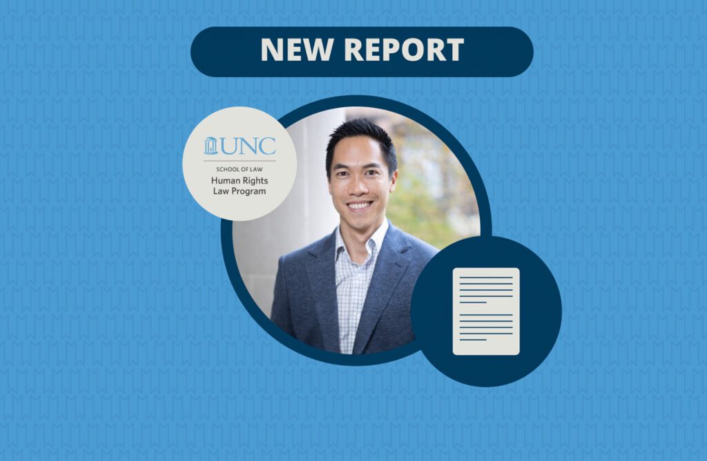 A graphic with a photo of Holning reads "New Report"