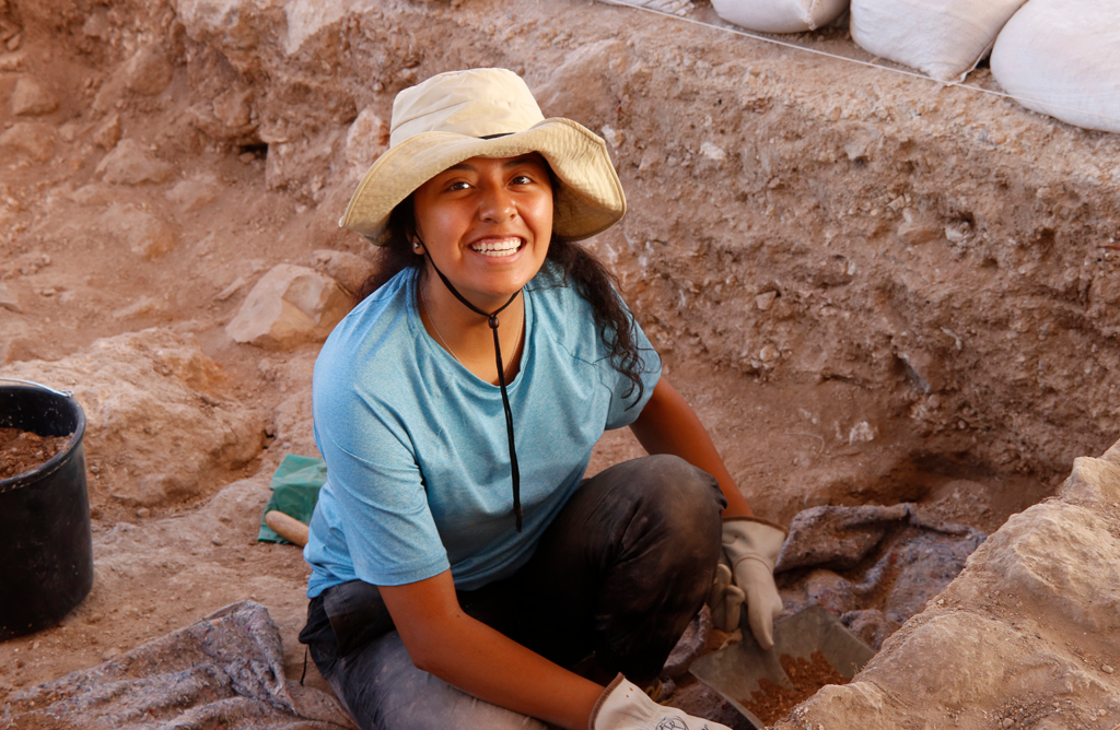 Student digs at the Huqoq site